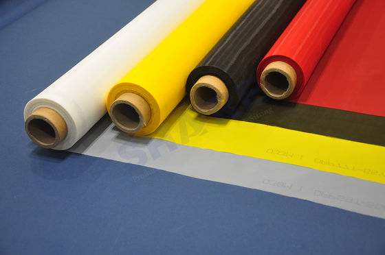 Yellow Screen Printing Meshes Monofilament Yarn Type For Glassware Printing