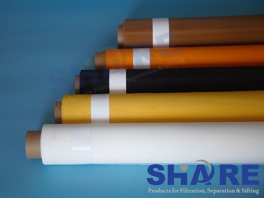 165T 420 Mesh Polyester Screen Printing Mesh Color Yellow White 165cm Width