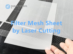 Προσαρμοσμένο μέγεθος Νάιλον Πολυεστέρ Filter Mesh Sheet Piece με Laser Cutting